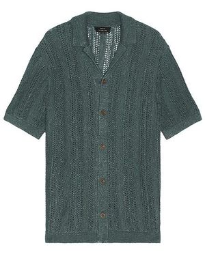 Vince Kurzärmeliges Shirt Cabana - Grün
