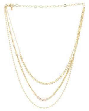 Ettika Crystal Layers Necklace - Multicolour