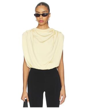 The Line By K Bobi Draped Shell Top - Natural