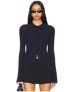 RUE SOPHIE Cardigan Mit Kragen Mile - Blau