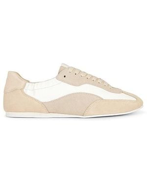 Jonathan Simkhai Georgie Elasticized Leather Combo Sneaker - White