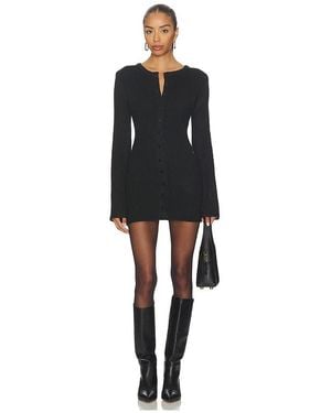 SNDY'S August Fluffy Mini Dress - Black