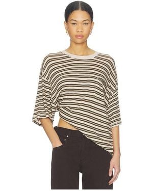 Free People X All Love Stripe Pocket Tee - Multicolour