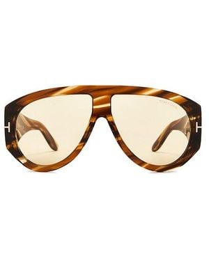Tom Ford Bronson Acetate Sunglasses - Natural