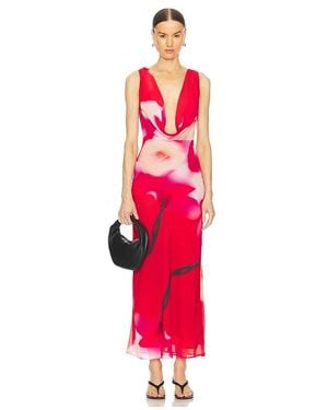 SAU LEE Katya Dress - Red