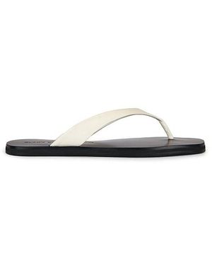 Black Suede Studio Bae Sandal - White