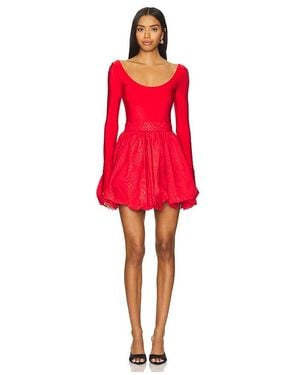 Alice + Olivia Chara Ballet Mini Dress - Red