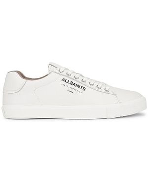 AllSaints Underground Leather Low Top Sneaker - White