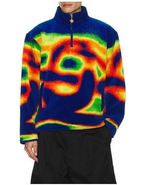 CASABLANCA 1/4 Zip Fleece Jacket - Black