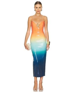 Runaway the Label Benito Midi Dress - Blue