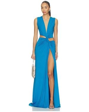 Sid Neigum Triple Loop Knit Dress - Blue