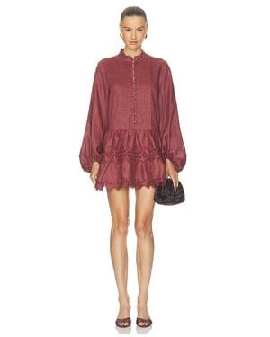 Bardot Vestido Antonia En Color Marrón Talla (También En 2, 4, 6, 8) - Rojo