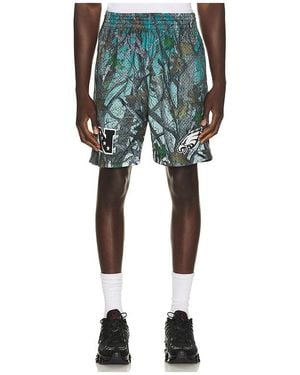 Mitchell & Ness Nfl Philadelphia Eagles Quiet Blaze 7 Mesh Shorts - Blue