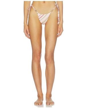 Runaway the Label Cuba Side Tie Bikini Bottom - White