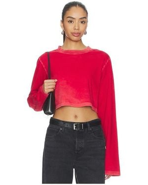 Cotton Citizen The Tokyo Crop Shirt - Red