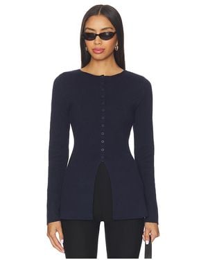 ALIGNE Daphne Waisted Knit Cardigan - Blue