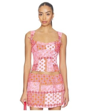 Amanda Uprichard Candice Top - Pink