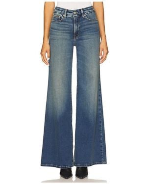 GOOD AMERICAN Soft Tech Good Waist Palazzo Jeans - Blue