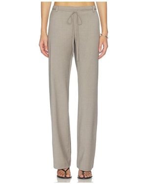 St. Agni 90's Wool Rouleau Minimal Pant - Natural