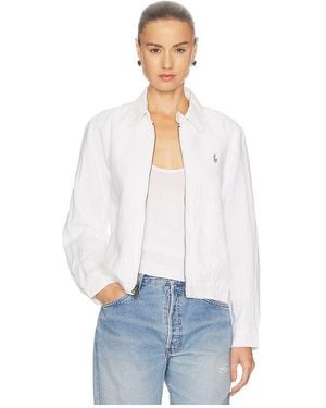 Polo Ralph Lauren Linen Windbreaker - White