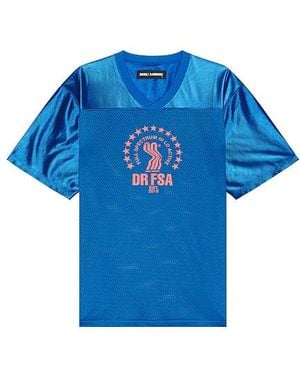 DOUBLE RAINBOUU Football Jersey - Blue