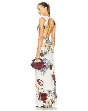 Alice + Olivia Delora Maxi Dress - White