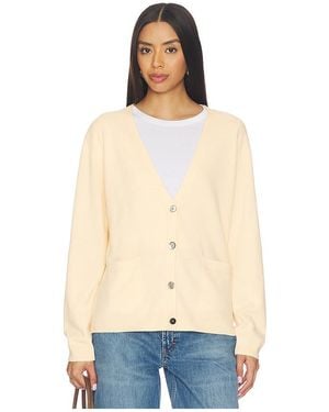 Leset Zoe Long V Cardigan - Natural