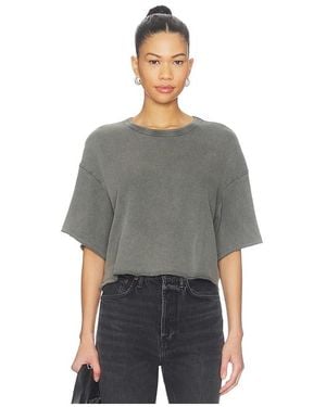 American Vintage Bepow Cropped Tee - Gray