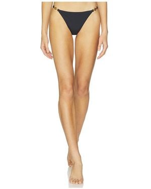Versace Swim Bottom Lycra Vita Recycled Modulo Farfalla - Black