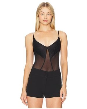 Free People X Intimately Fp Take My Number Bodysuit - Black