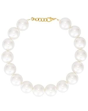 Milkwhite X Revolve Faux Pearl Necklace Big - White
