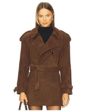 Susanna Chow Natasha Suede Jacket - Brown