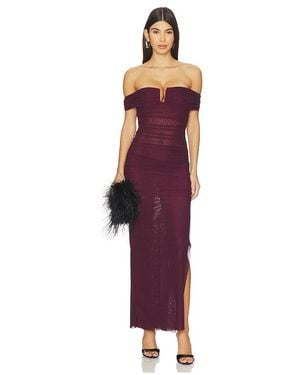 Bec & Bridge Poppy Gathered Maxi Dress - Purple