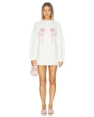 MAJORELLE Vienna Rosette Mini Dress - White