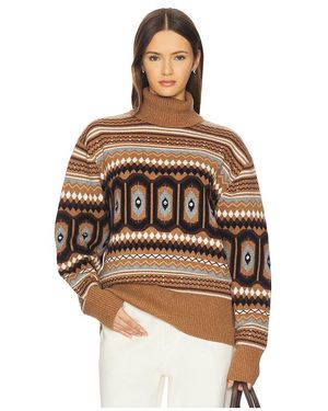 ALIGNE Christine Fairisle Pullover - Brown