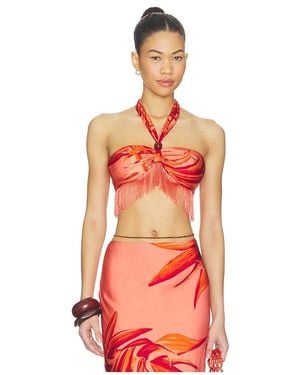 Rococo Sand Fringe Top - Red
