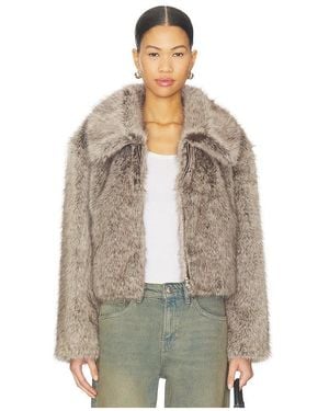 Lamarque Nova Faux Fur Jacket - Multicolour