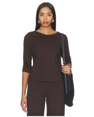 Ripley Rader Ponte Knit 3/4 Sleeve Top - Black
