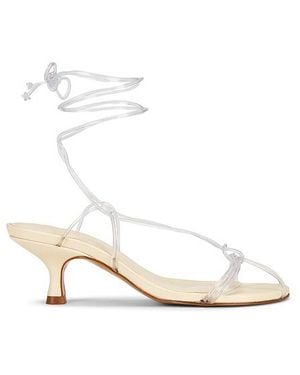 FARM Rio Spaghetti Jelly Kitten Heel - White