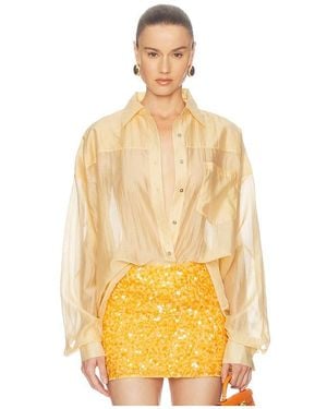 Camila Coelho Liora Top En Color Amarillo Talla (También En Xs, S, M, Xl)
