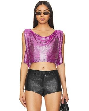 Lovers + Friends Tommy Crop Top - Purple