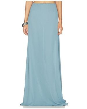 LAPOINTE Maxi Skirt - Blue