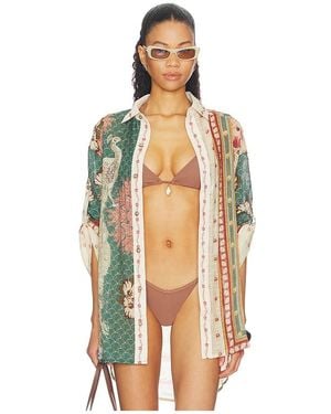 Agua Bendita Chrissy Plume Top - Multicolour