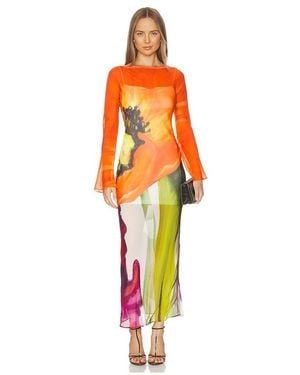 Significant Other August Long Sleeve Maxi Dress - Orange