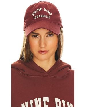Anine Bing Jeremy Baseball Cap La - Red
