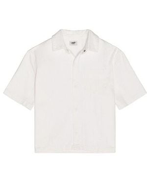 Siegelman Stable Short Sleeve Button Down - White