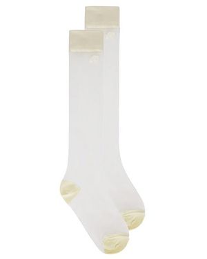 Malbon Leandra Knee Sock - White
