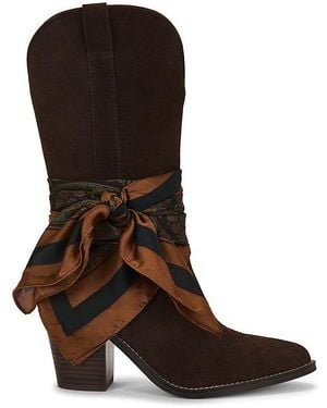 Steve Madden Sally Scarf Boot - Brown