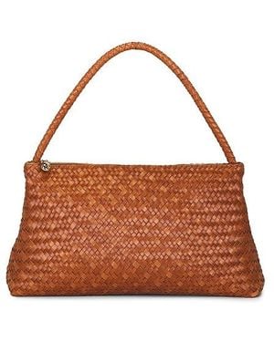 Madewell Large Handwoven Zip Shoulder Bag - Brown