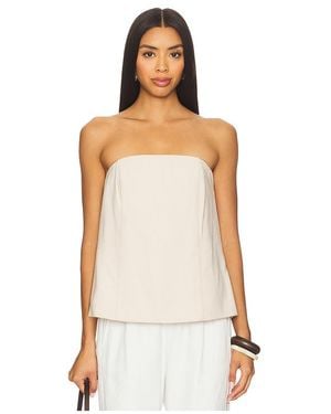 FAVORITE DAUGHTER Top Sin Tirantes Olivia En Color Neutral Talla (También En S, Xs) - Blanco